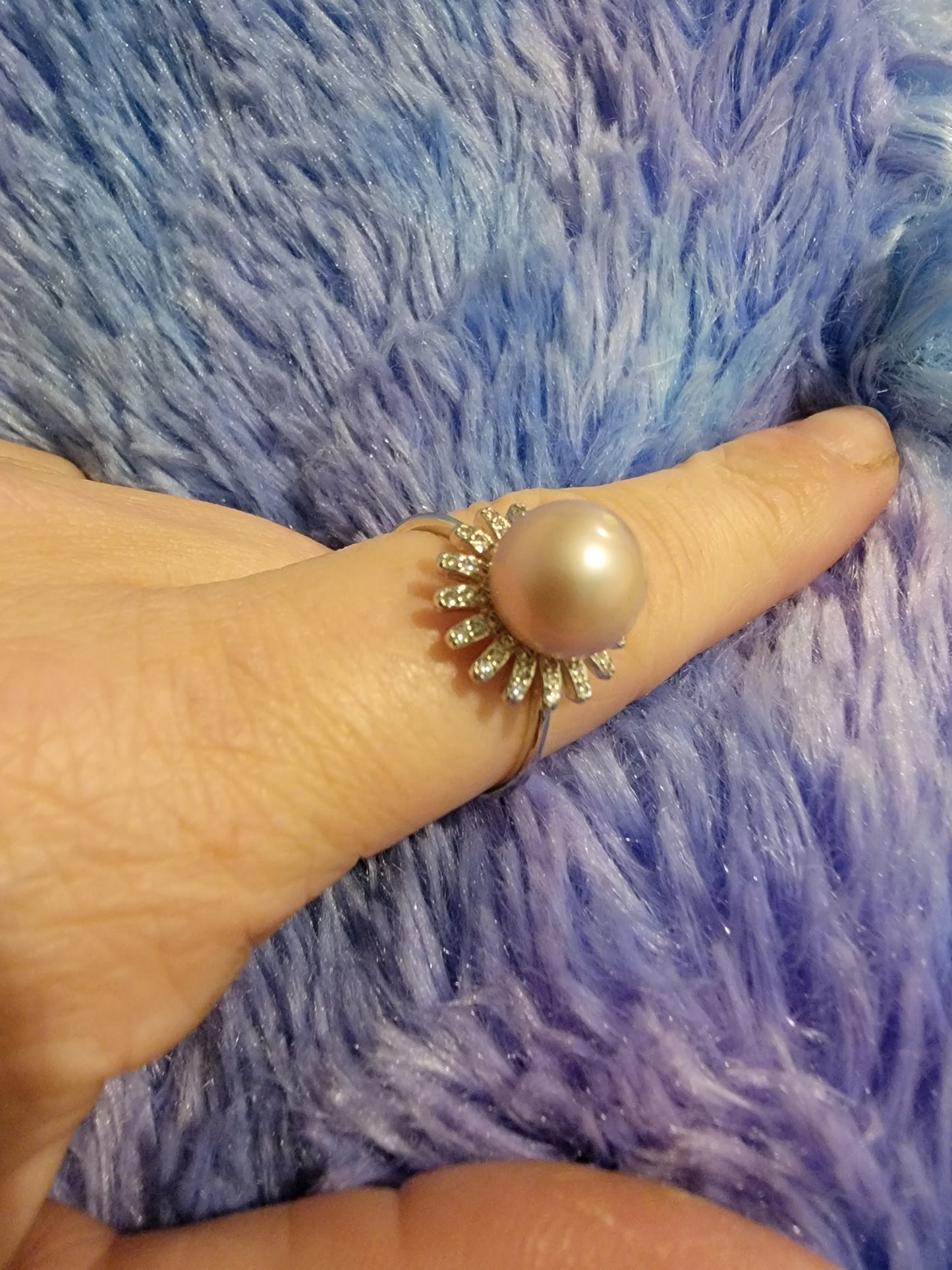 925 Edison Pearl Ring