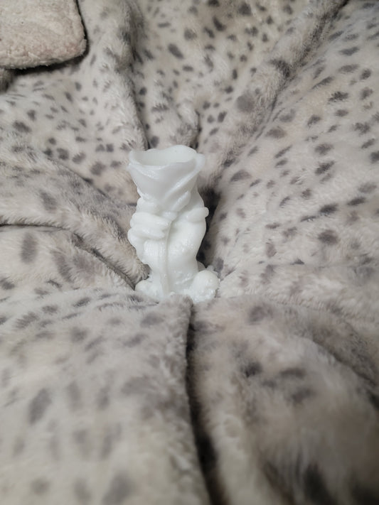 Epoxy Candle or Sphere Holder, Statue, (Hand Holding Rose)