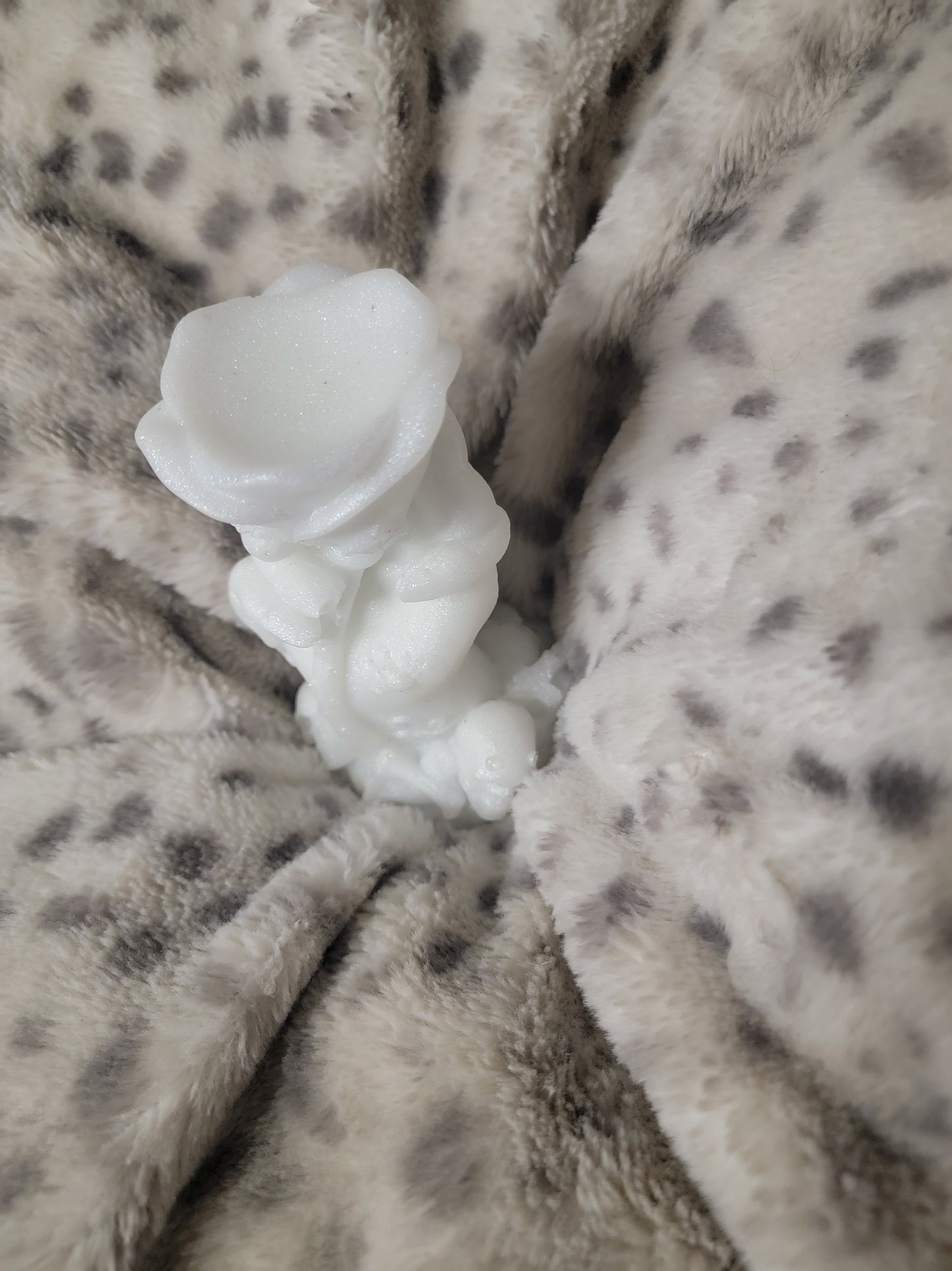 Epoxy Candle or Sphere Holder, Statue, (Hand Holding Rose)