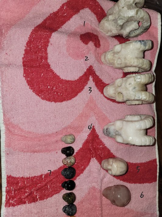 Crystal skulls (various)