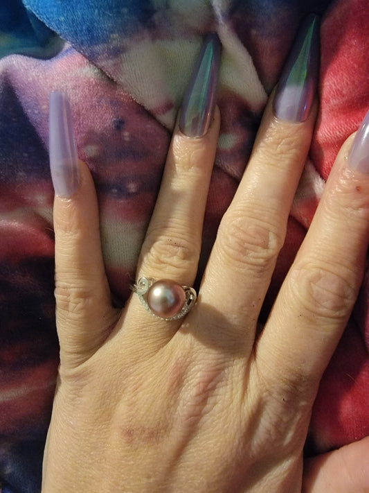 Natural Eddison pearl ring