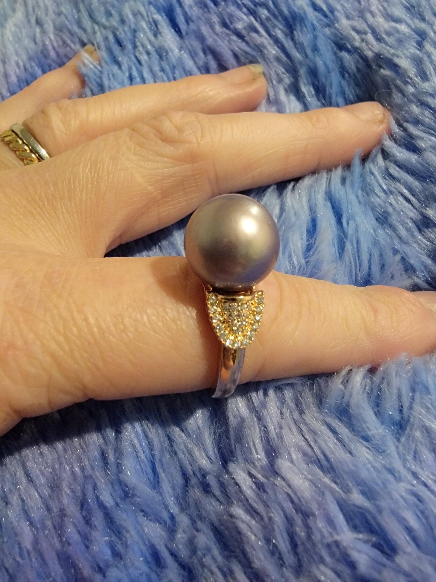 Rose Gold Edison Pearl Ring