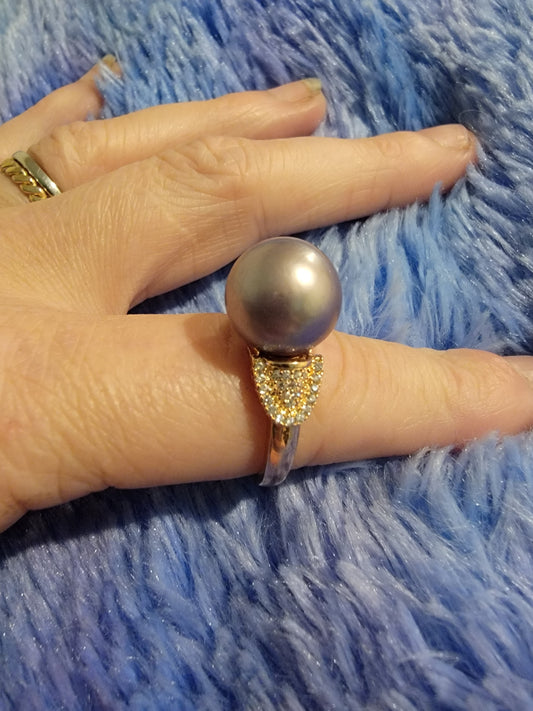 Rose Gold Edison Pearl Ring