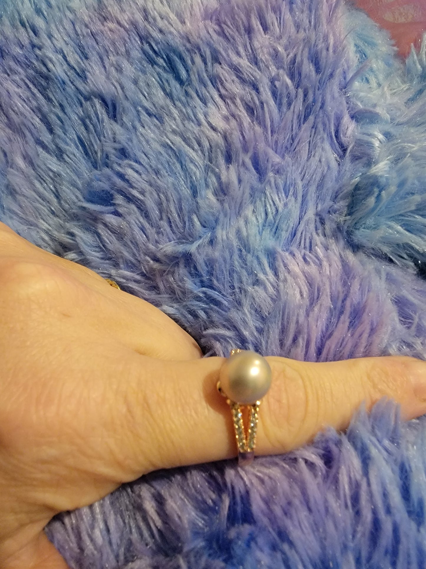 925 Rose Gold Edison Pearl Ring