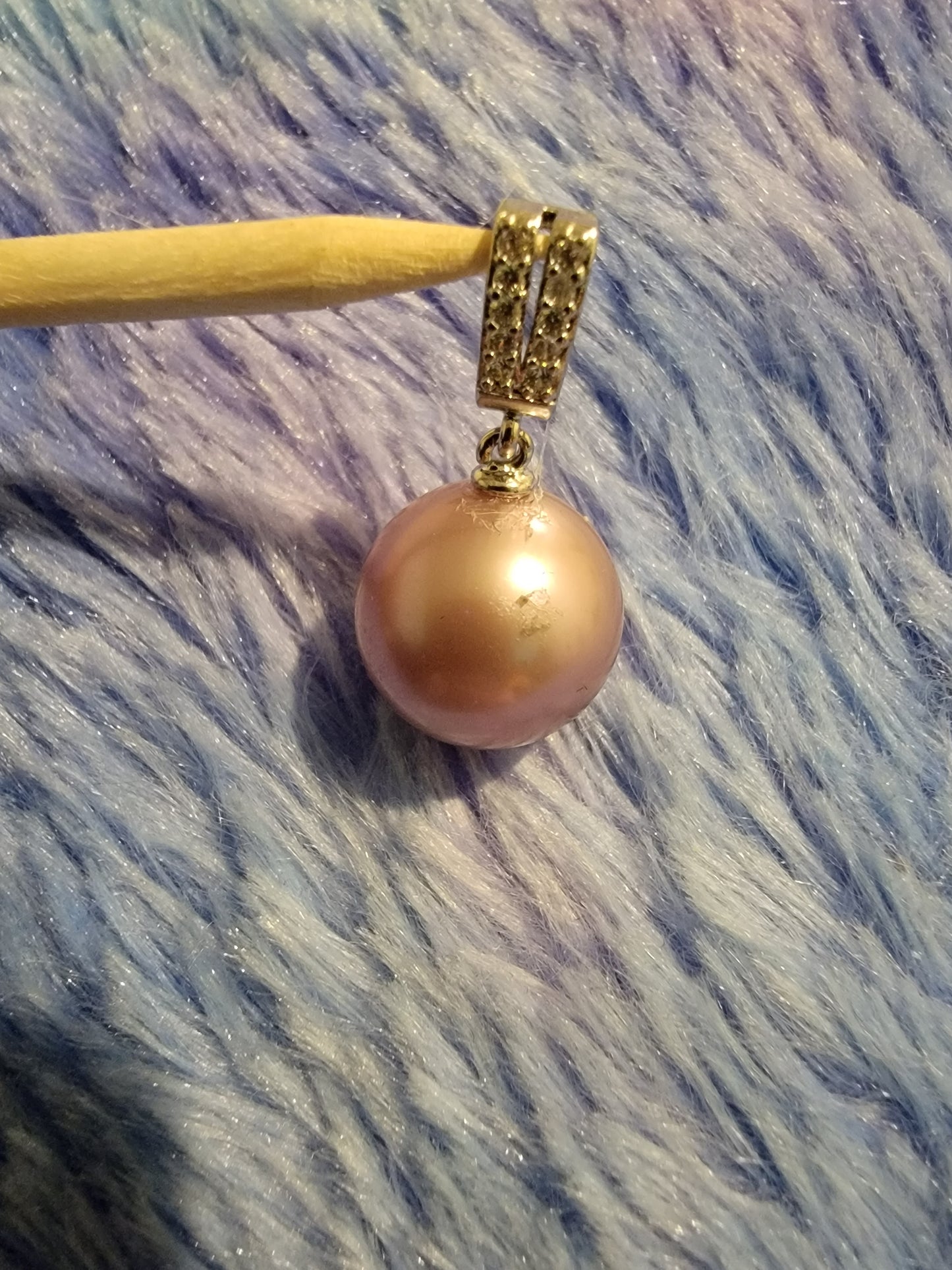 Beautiful Elegant Silver Pendant with Edison Pearl
