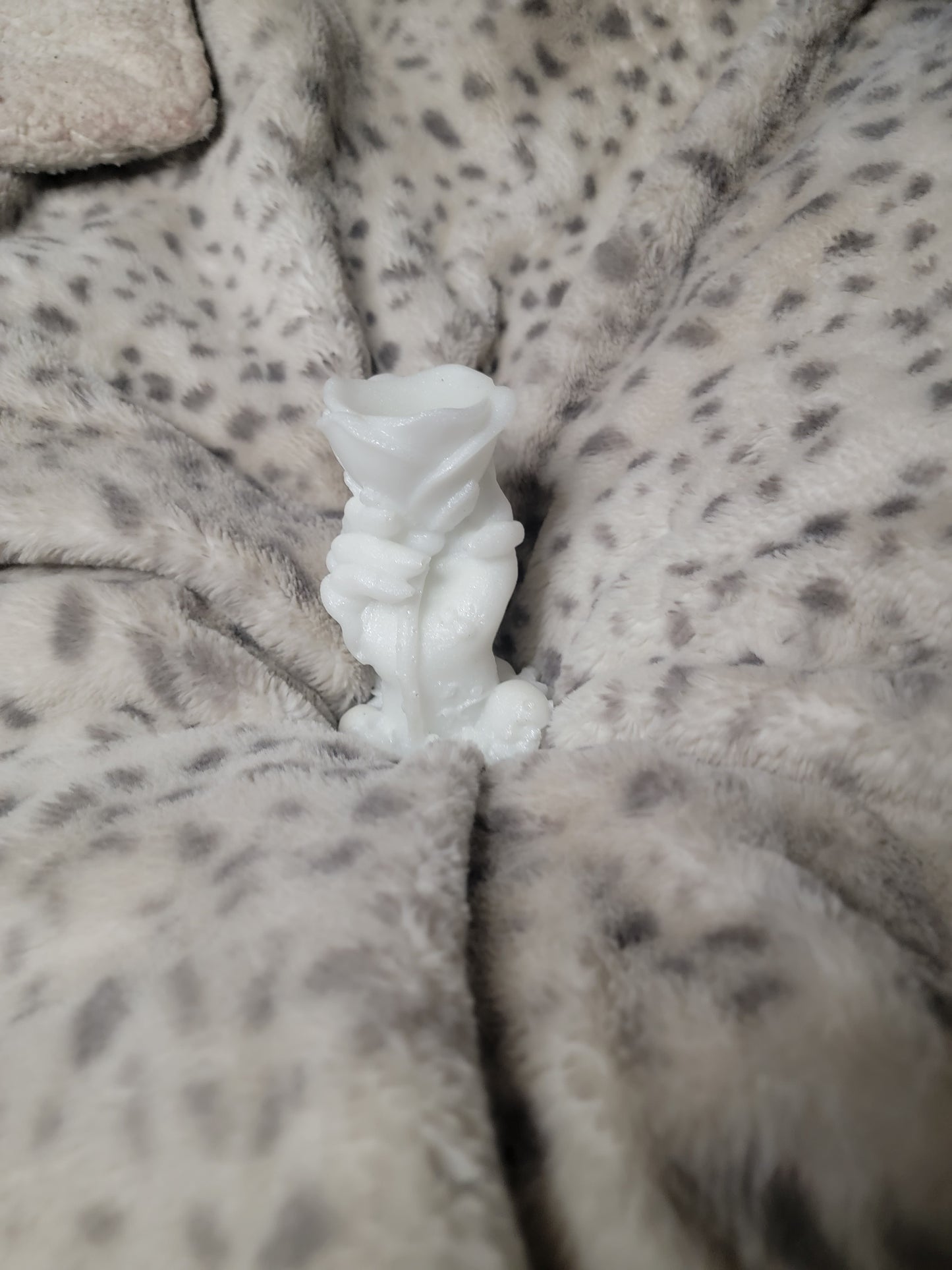 Epoxy Candle or Sphere Holder, Statue, (Hand Holding Rose)