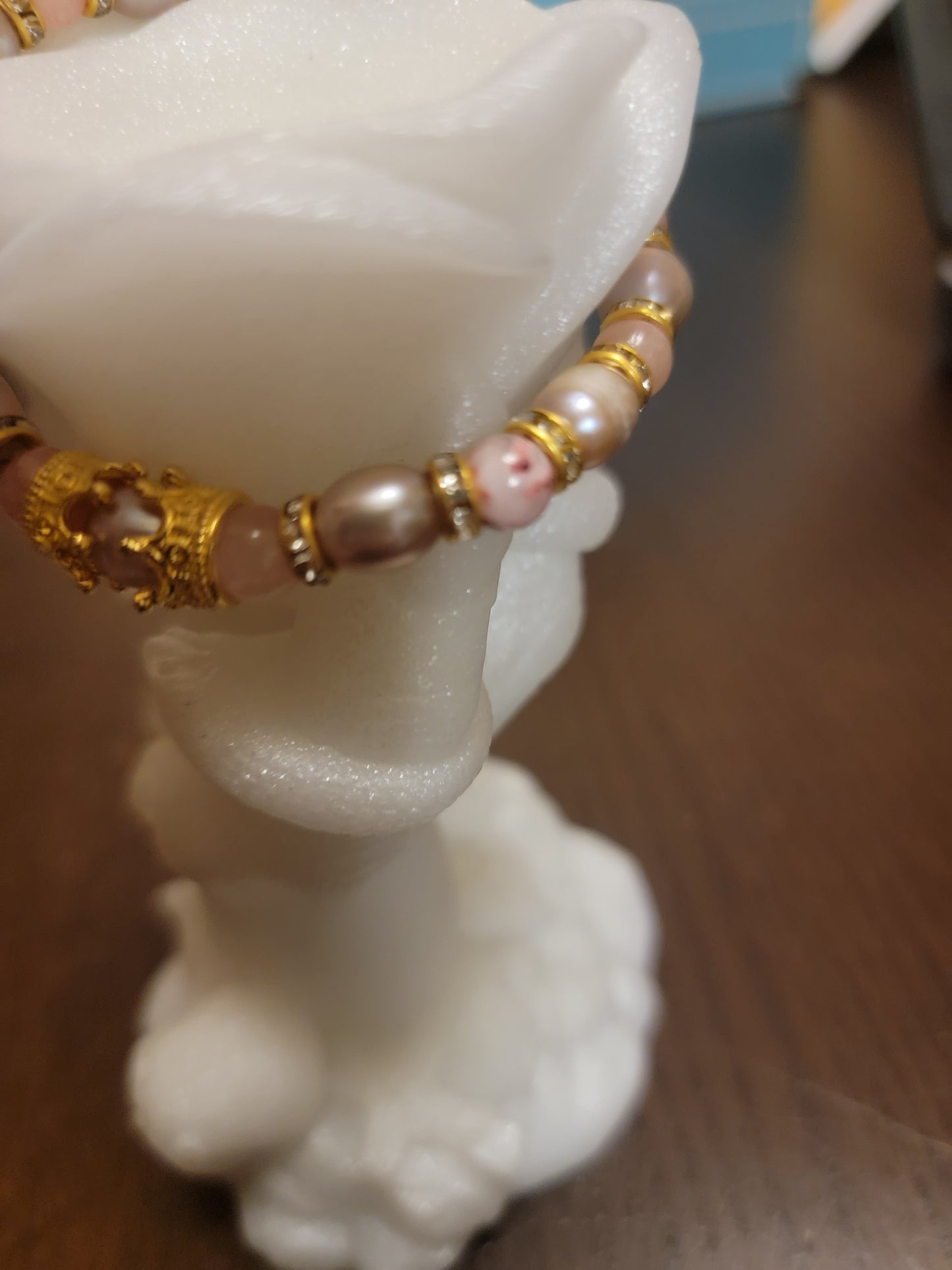 Pearl and Rhodochrosite bracelet